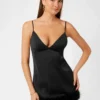 Eco Mini Feather Slip Dress