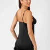 Eco Mini Feather Slip Dress
