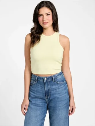 Eco Minka Racerback geribde tanktop
