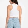 Eco Minka Racerback geribde tanktop