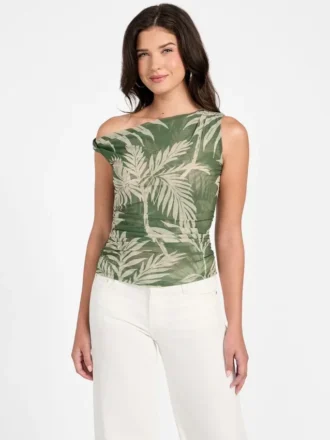 Eco Mirin top met schouderloze halslijn