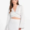 Eco Monica top met strik aan de voorkant Eco Monica top met strik aan de voorkant