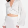 Eco Monica top met strik aan de voorkant Eco Monica top met strik aan de voorkant