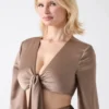 Eco Monica top met strik aan de voorkant Eco Monica top met strik aan de voorkant