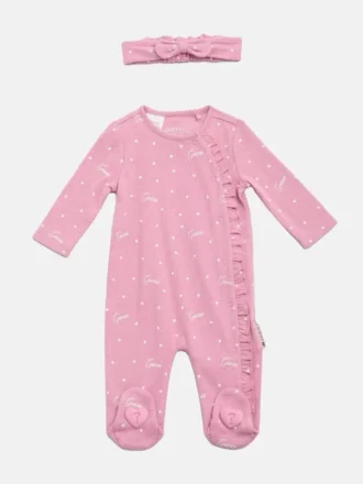 Eco-overall en hoofdband set (0-12 maanden)