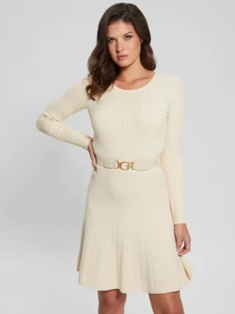 Eco Paige geplooide truienjurk