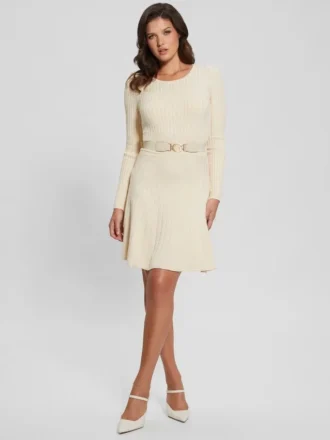 Eco Paige geplooide truienjurk