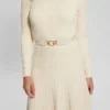 Eco Paige geplooide truienjurk