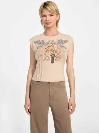 Eco Parakeet Corset T-shirt