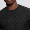Eco Peony Jacquard T-shirt met ronde hals