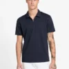 Eco Percy-polo met textuur en rits