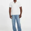 Eco Percy-polo met textuur en rits