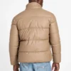 Eco pufferjack van imitatieleer