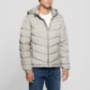 Eco-pufferjas met capuchon
