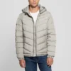Eco-pufferjas met capuchon