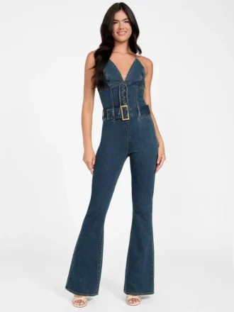Eco Rebel halterdenim jumpsuit