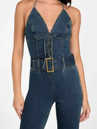 Eco Rebel halterdenim jumpsuit