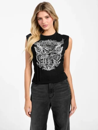 Eco Rocker Rose-corset-T-shirt