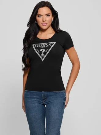 Eco Shiny kenmerkend T-shirt met driehoek