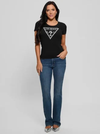 Eco Shiny kenmerkend T-shirt met driehoek