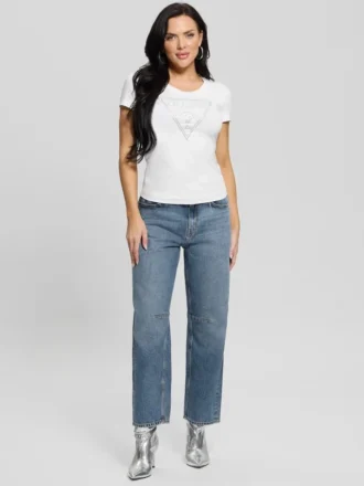 Eco Shiny kenmerkend T-shirt met driehoek