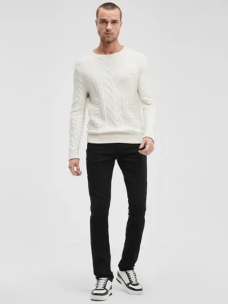 Eco slim-fit taps toelopende jeans