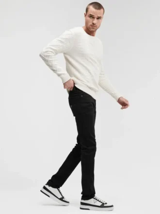 Eco slim-fit taps toelopende jeans