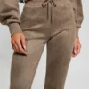 Eco suède scuba-gebreide broek Eco suède scuba-gebreide broek