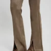 Eco suède scuba-gebreide broek Eco suède scuba-gebreide broek