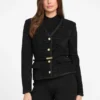 Eco Sue Bouclé-blazer met riem Eco Sue Bouclé-blazer met riem