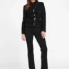 Eco Sue Bouclé-blazer met riem Eco Sue Bouclé-blazer met riem