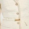 Eco Sue Bouclé-blazer met riem Eco Sue Bouclé-blazer met riem