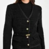 Eco Sue Bouclé-blazer met riem Eco Sue Bouclé-blazer met riem