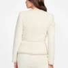 Eco Sue Bouclé-blazer met riem Eco Sue Bouclé-blazer met riem