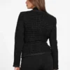 Eco Sue Bouclé-blazer met riem Eco Sue Bouclé-blazer met riem