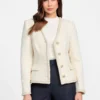 Eco Sue Bouclé-blazer met riem Eco Sue Bouclé-blazer met riem