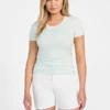 Eco T-shirt met ronde hals en pailletten