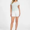Eco T-shirt met ronde hals en pailletten