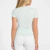 Eco T-shirt met ronde hals en pailletten