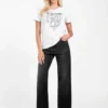 Eco T-shirt met strass-tijger