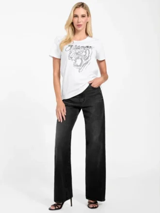 Eco T-shirt met strass-tijger