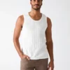 Eco-tanktop met textuur