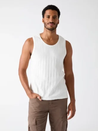 Eco-tanktop met textuur