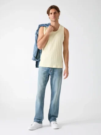 Eco-tanktop met textuur