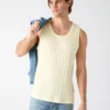 Eco-tanktop met textuur