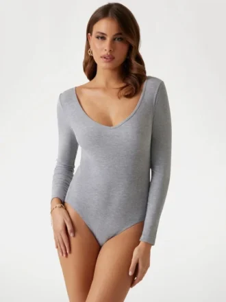 Eco Tessa geribbelde bodysuit