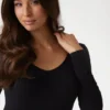 Eco Tessa geribbelde bodysuit