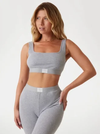 Eco Tessa geribbelde bralette