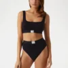 Eco Tessa geribbelde bralette