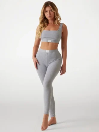 Eco Tessa geribbelde bralette